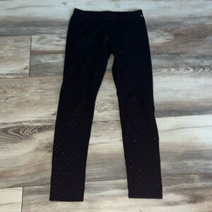 Girls size 10 So   Black sequin leggings